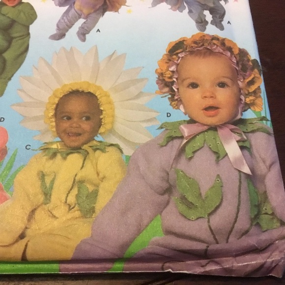 Vintage simplicity pattern 5882- 1/2-1-2-3-4-fairy-peas in a pod-flower - Picture 6 of 7